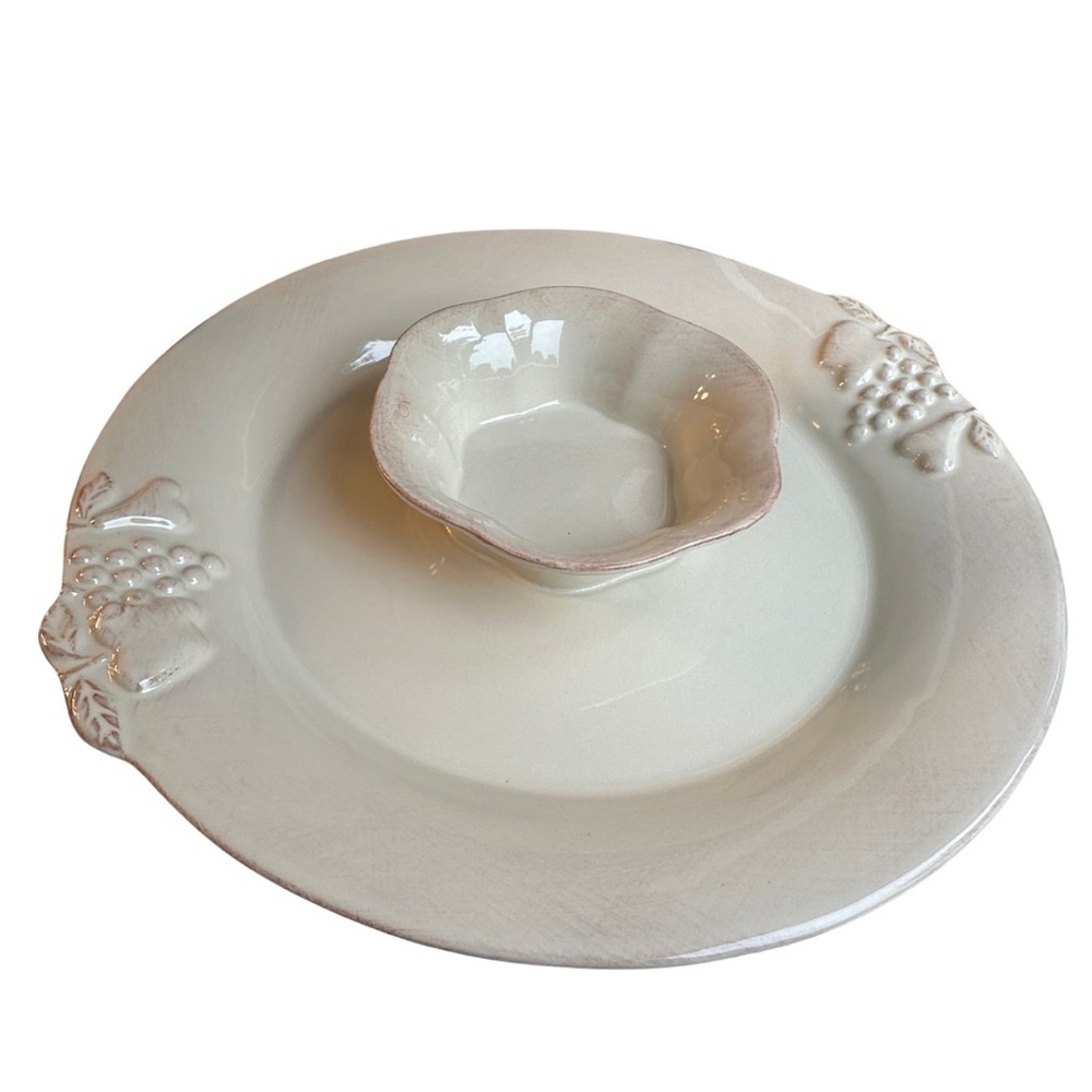 Vintage Madeira Harvest by Casafina Chip Dip Fine Portuguese Stoneware